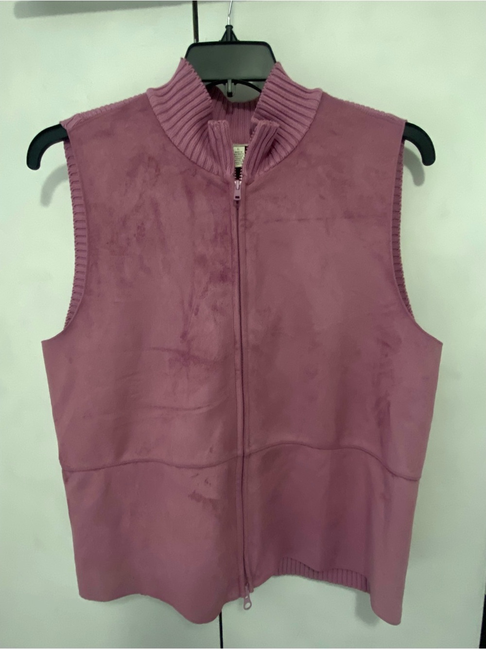 J. Jill Sleeveless Zip Vest in Rose